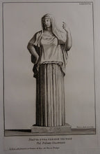 Load image into Gallery viewer, XXXVII / Vergine Vestale - Raccolta di statue antiche e moderne data in luce...  - 1704 - Paolo Alessandro Maffei
