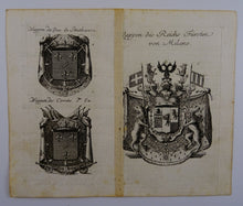 Load image into Gallery viewer, Wappen des Duc de Penthievre - Wappen de Comte d&#39;Eu - Wappen des Reichs Fürsten von Milano
