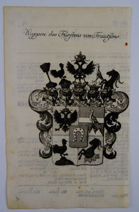 Wappen des Fürstens von Trautsons