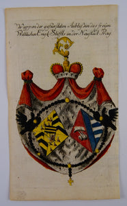 Wappen der gefürsteten Aebtißin des freÿen Weltlichen Engle Stiffts in der Neustadt Prag