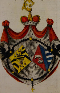 Wappen der gefürsteten Aebtißin des freÿen Weltlichen Engle Stiffts in der Neustadt Prag