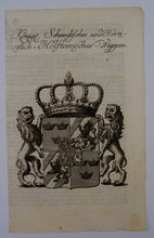 Load image into Gallery viewer, Königl. Schwedisches und Hertzoglich Holsteinisches Wappen
