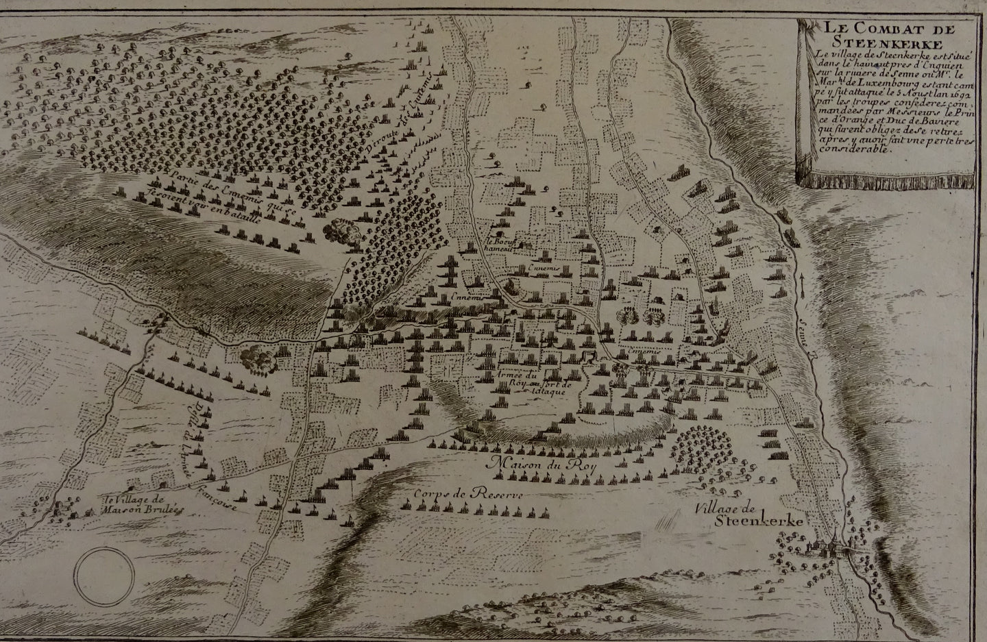 Le Combat de Steenkerke - Slag bij Steenkerke - N. de Fer - ca 1705