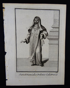 Sanctimonialis Ordinis Calatrayae - Ordinum equestrium et militarium - ca 1711
