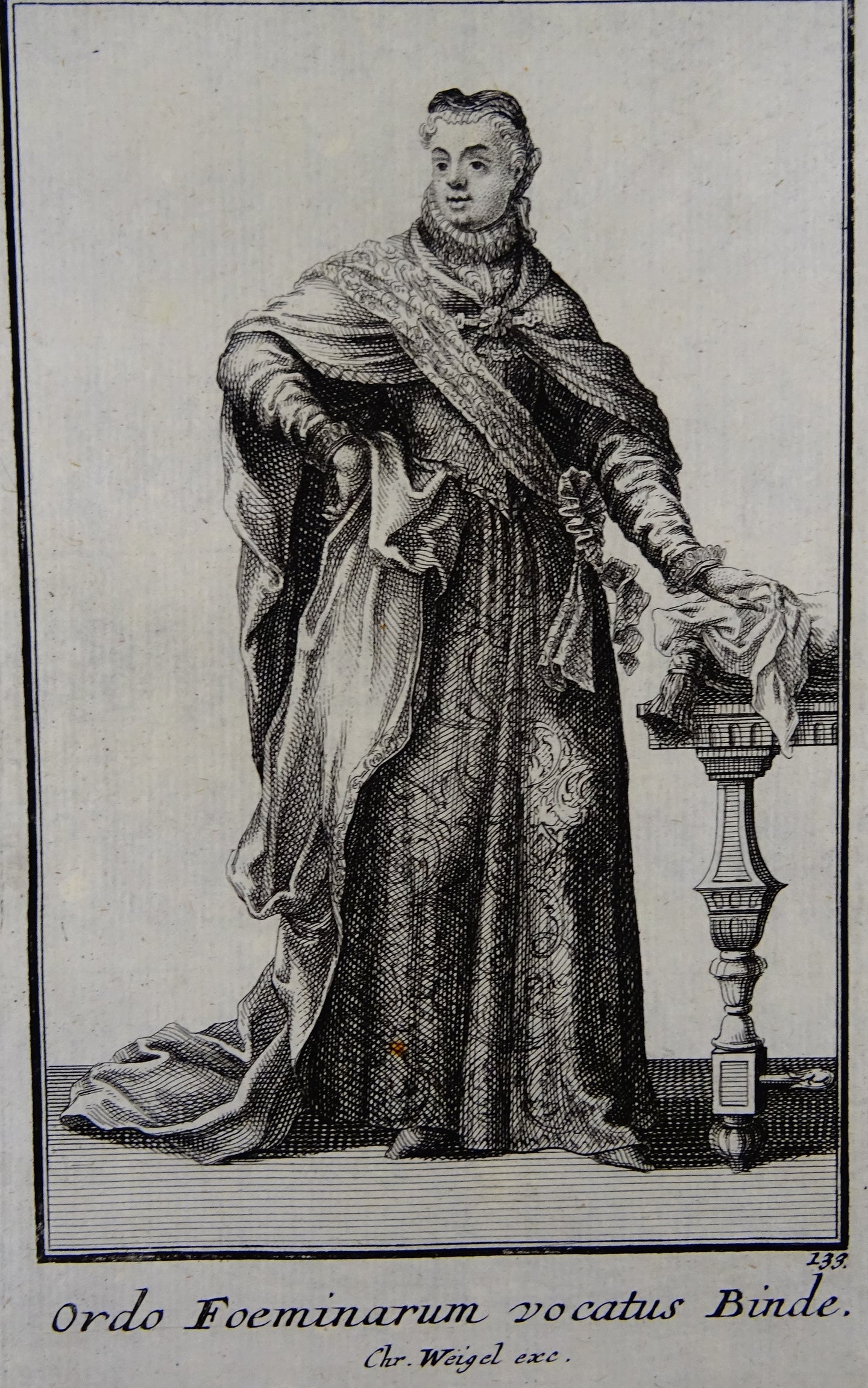 Ordo Foeminarum vocatus Binde - Ordinum equestrium et militarium - ca 1711