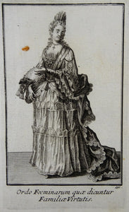 Ordo Foeminarum quae dicuntur Familiae Virtutis - Ordinum equestrium et militarium - ca 1711