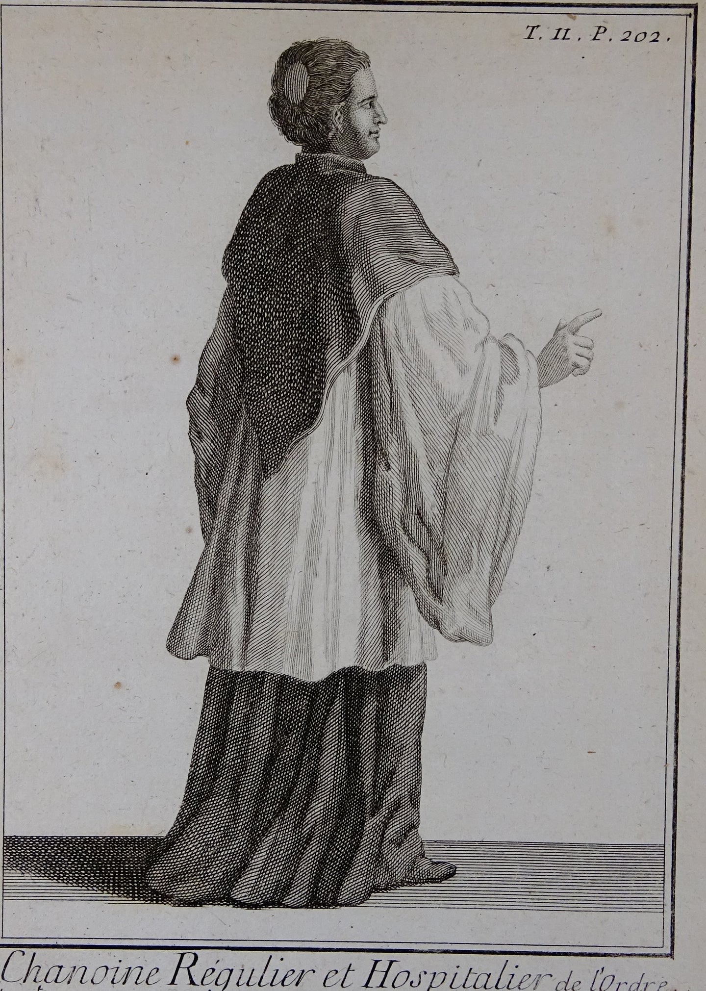 Chanoine Régulier et Hospitalier - Histoire des ordres monastiques, religieux et militaires et des congrégations séculières  - 1714