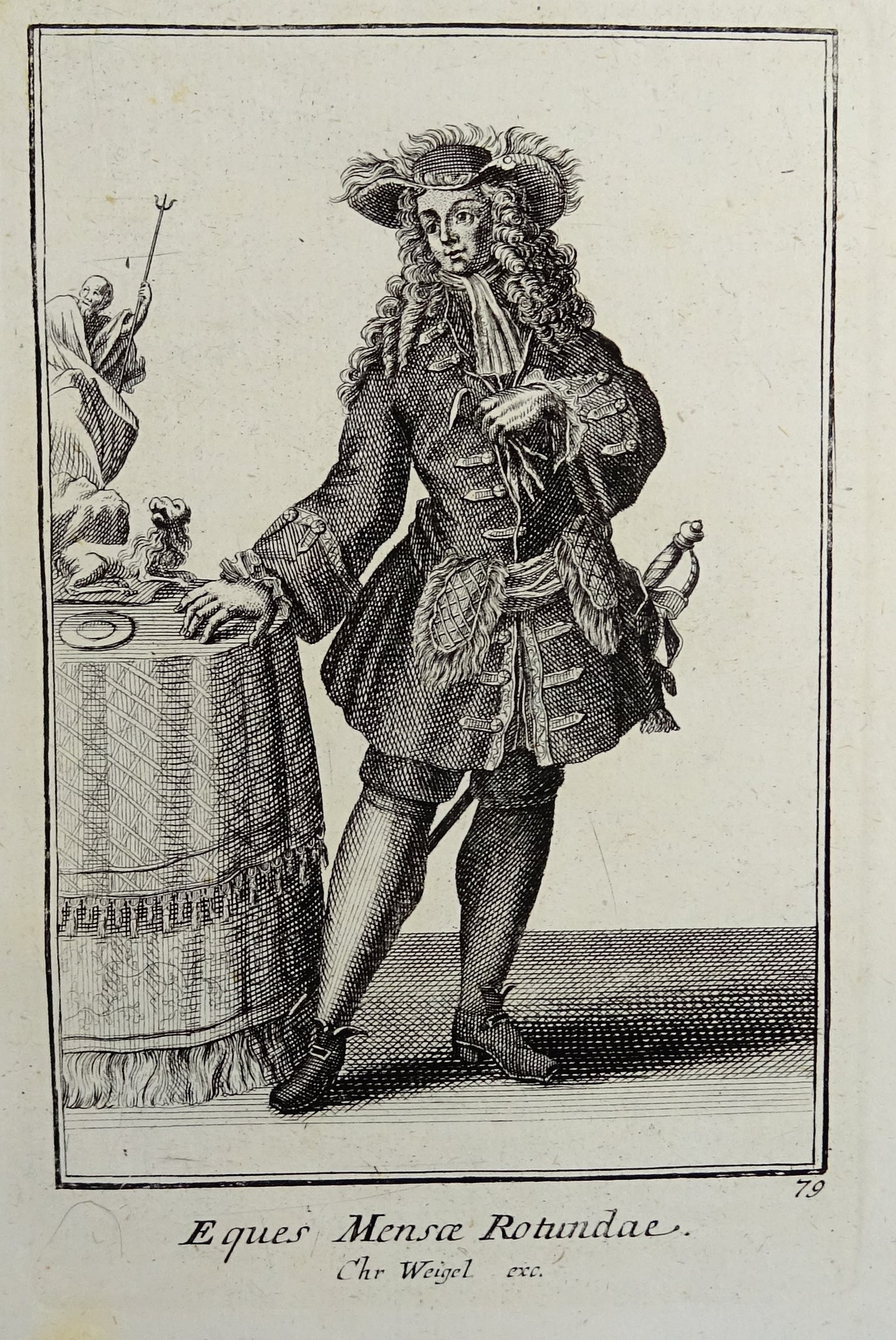 Eques Mensoe Rotundae  - Ordinum equestrium et militarium - ca 1711