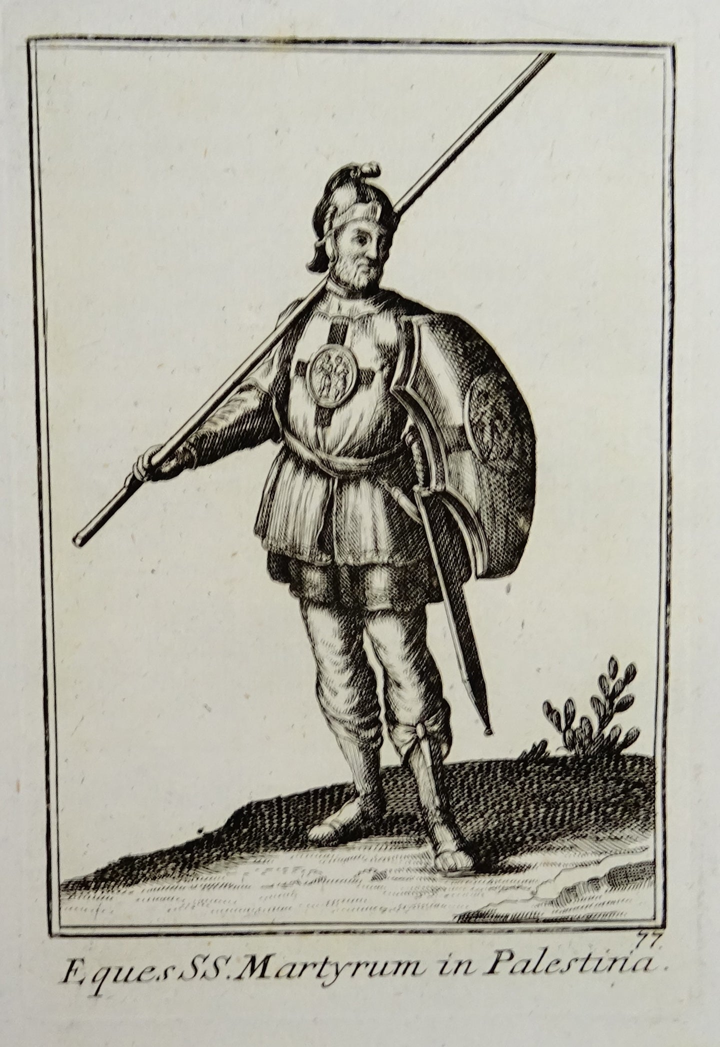 Eques SS. Martyrum in Palestina  - Ordinum equestrium et militarium - ca 1711