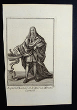 Load image into Gallery viewer, Eques S. Lazar et S. Mariae Montis Carmeli - Ordinum equestrium et militarium - ca 1711
