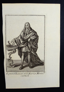 Eques S. Lazar et S. Mariae Montis Carmeli - Ordinum equestrium et militarium - ca 1711