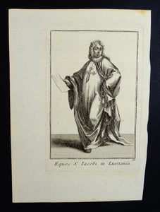 Eques S Iacobi in Lusitania - Ordinum equestrium et militarium - ca 1711