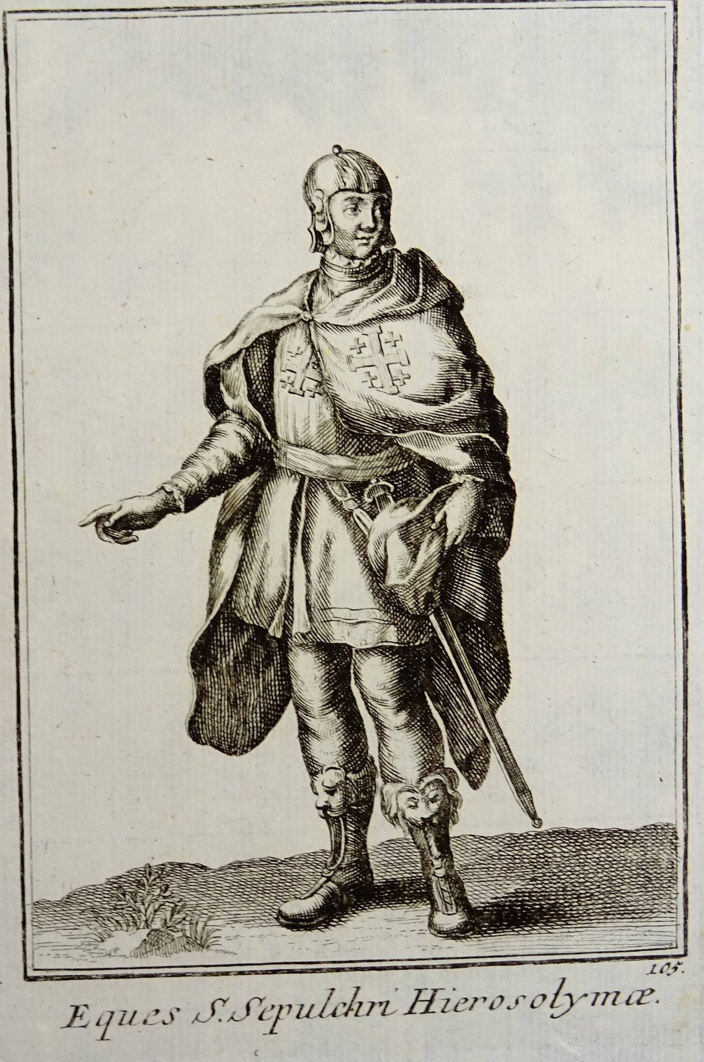 Eques S. Sepulchri Hierosolymae - Ordinum equestrium et militarium - ca 1711