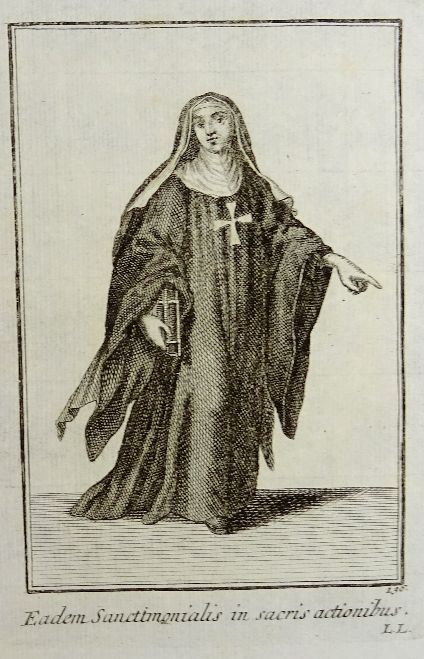 Eadem Sanctimonialis in sacris actionibus - Ordinum equestrium et militarium - ca 1711