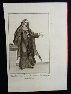 Sanctimonialis S. Rosaliae Panormi - Ordinum equestrium et militarium - ca 1711