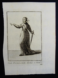 Ordo Foeminarum dictus a Securi - Ordinum equestrium et militarium - ca 1711