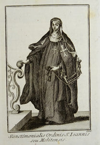 Sanctimonialis Ordinis S. Joannis seu Melitensis - Ordinum equestrium et militarium - ca 1711
