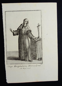 Virgo Hospitalaria Hierosolyme - Ordinum equestrium et militarium - ca 1711