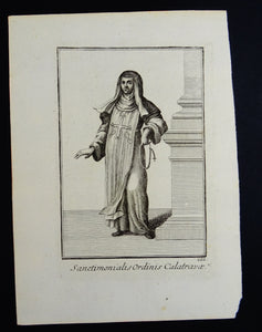 Sanctimonialis Ordinis Calatrayae - Ordinum equestrium et militarium - ca 1711