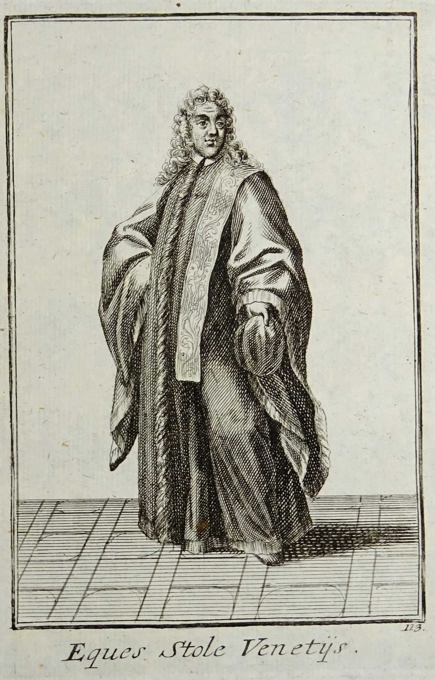 Eques Stole Venetijs - Ordinum equestrium et militarium - ca 1711