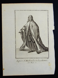 Eques S. Michaelis in Lusitania - Ordinum equestrium et militarium - ca 1711