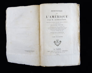 Histoire de l'Amerique - 3 Vol. - 1828