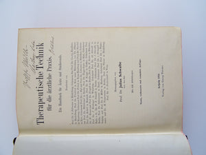 Therapeutische Technik für die ärztliche Praxis - Julius Schwalbe - 1914