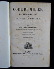 Load image into Gallery viewer, Code de milice ou receuil complet - Orlent/Cornille - 1835

