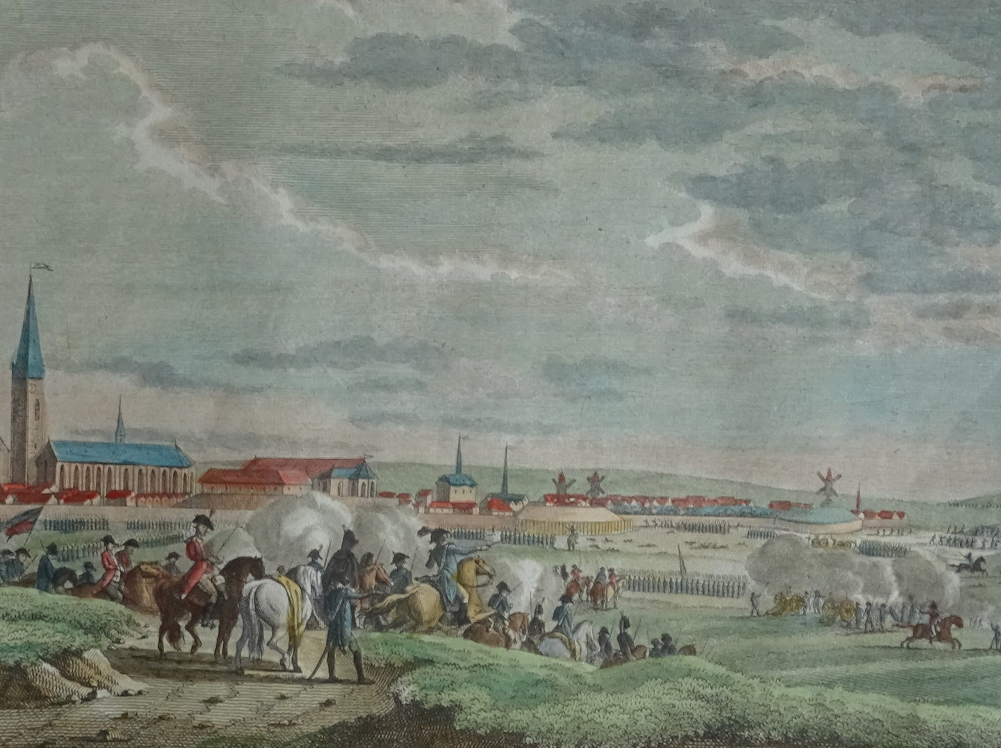 Slag bij Hondschote - Schlag by Hondscoote den 7ten Setember 1793