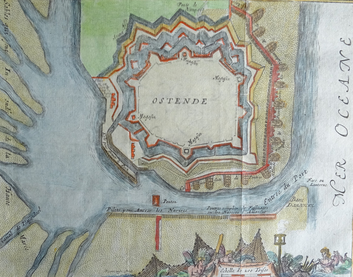 Ostende ( Oostende ) - Harrewijn - ca 1743