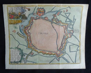 Mons ( Bergen )  - Harrewijn - ca 1743