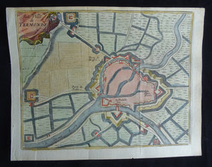 La Ville de Termonde ( Dendermonde )  - Harrewijn - ca 1743