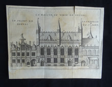 Load image into Gallery viewer, La Maison de Ville de Bruges ( Stadhuis van Brugge ) - Harrewijn - ca  1743

