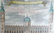 La Maison de Ville de D'Ostende Batie en 1711 ( Stadhuis Oostende ) - Harrewijn - ca  1743
