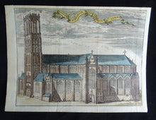Load image into Gallery viewer, L&#39;Eglise Cathedrale de S Bavon a Gand ( Sint-Baafskathedraal Gent ) - Harrewijn - ca  1743
