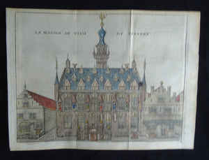 La Maison de Ville de Tervere ( Stadhuis van Veere ) - Harrewijn - ca  1743