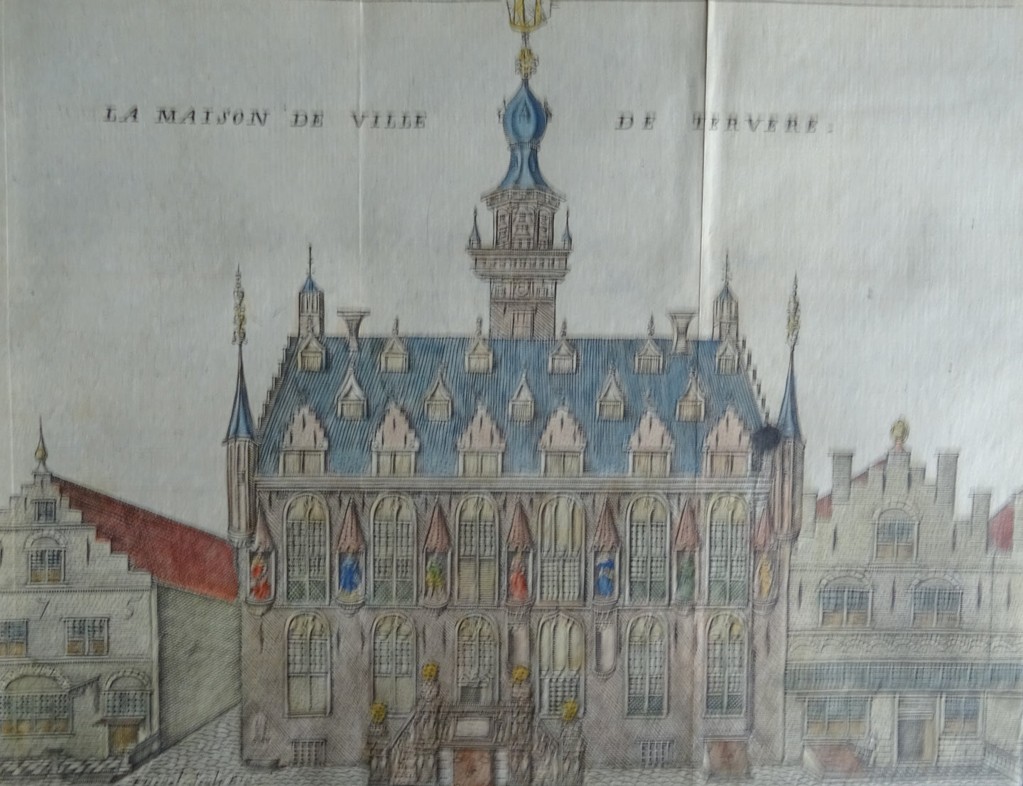 La Maison de Ville de Tervere ( Stadhuis van Veere ) - Harrewijn - ca  1743