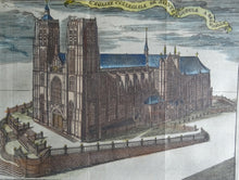 Load image into Gallery viewer, L&#39;Eglise Collegiale de Sainte Gudule a Brusselle  - Harrewijn - ca  1743
