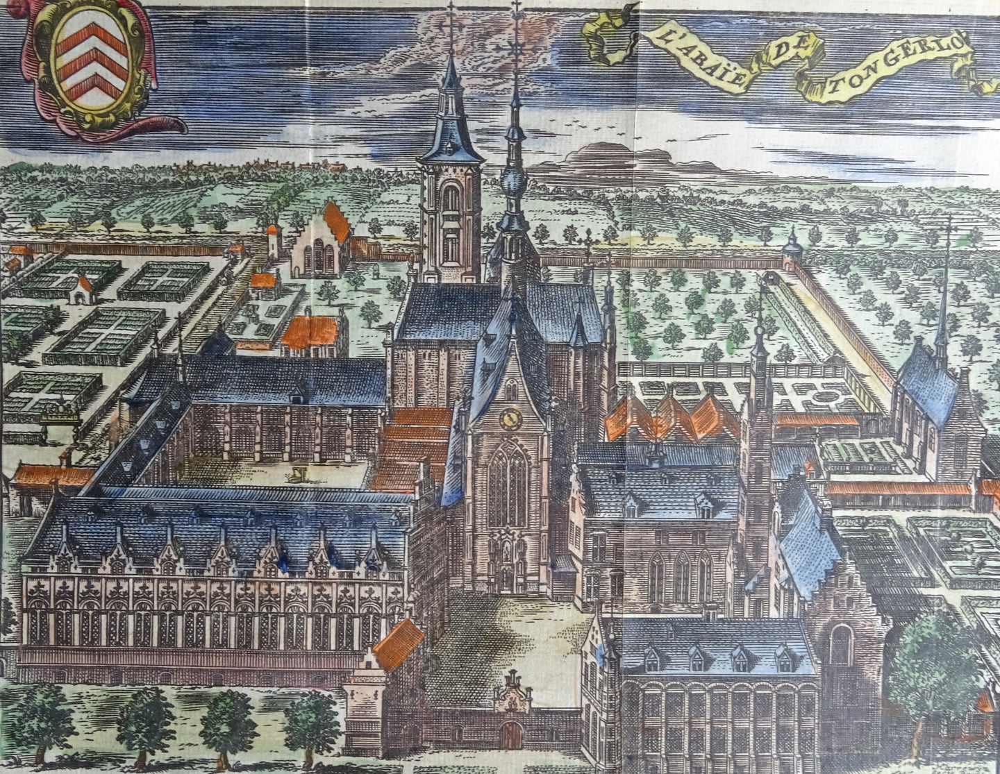 L'Abaïe de Tongerlo ( Abdij van Tongerlo )  - Harrewijn - ca  1743