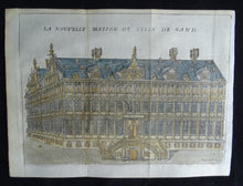 Load image into Gallery viewer, La Nouvelle Maison De Ville de Gand ( Stadhuis Gent )- Harrewijn - ca  1743
