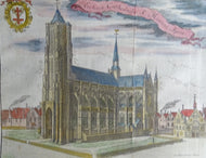 Ecclesia Cathedralis S Martini Ipris ( Sint - Maartenskathedraal Ieper )  - Harrewijn - ca  1743