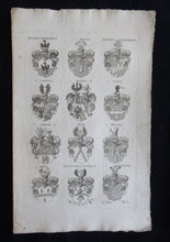 Load image into Gallery viewer, Johann Siebmachers - Wappenbuch - XI Supp. Tab 8

