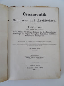 Ornamentik für Schlosser und Architekten - Eduard Puls - Kanitz, Leipzig - 1875