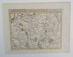 Carte du Duche de Limbourg ou sont les environs de Fauquemont, de Dalem, de Rolduc, d'Aix la Chapelle