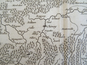 Carte du Comte de Haynaut ou sont les environs de Philippeville, marienbourg, Rocroix...