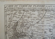 Load image into Gallery viewer, Carte du Comte de Flandre ou sont les environs de la Bassée
