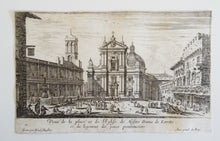 Load image into Gallery viewer, Veue de la place et de l&#39;eglisede Notre Dame de Lorette et du Logement des peres penitenciers
