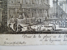 Load image into Gallery viewer, Veue de la place et de l&#39;eglisede Notre Dame de Lorette et du Logement des peres penitenciers

